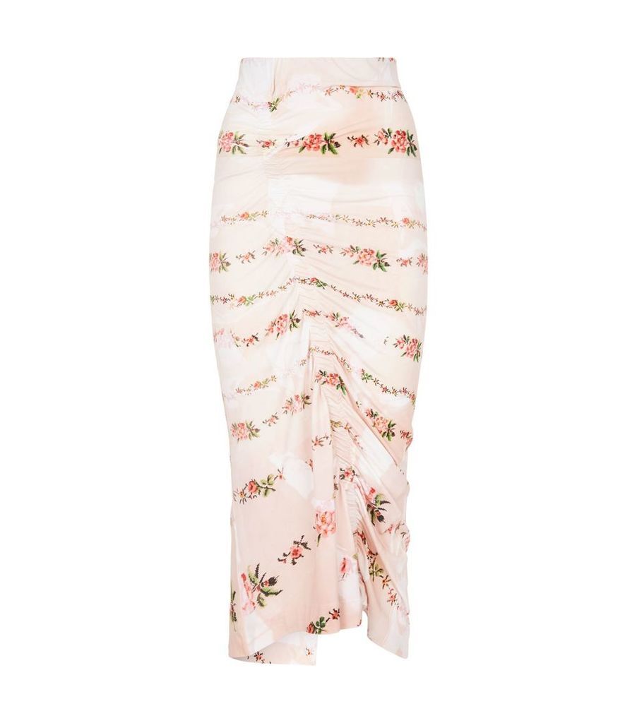 Tracey Ruched Midi Skirt