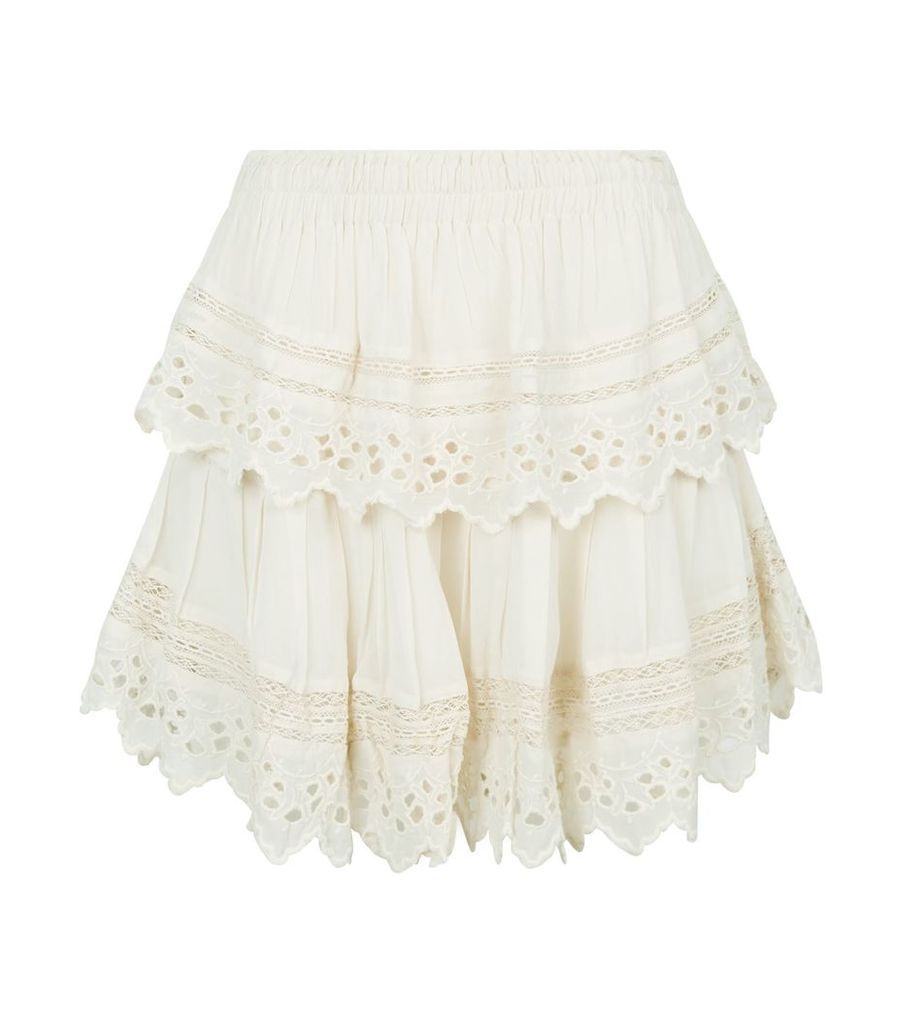 Broderie Anglaise Tiered Skirt