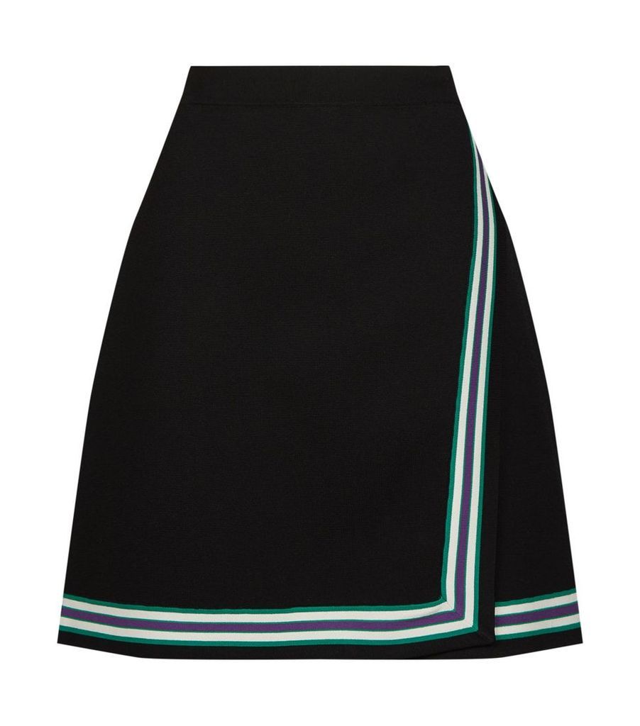Stripe Knitted Mini Skirt
