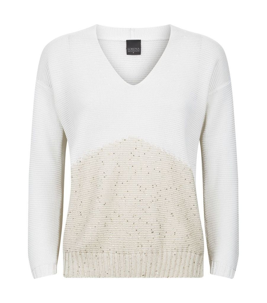 Two-Tone Knit Top
