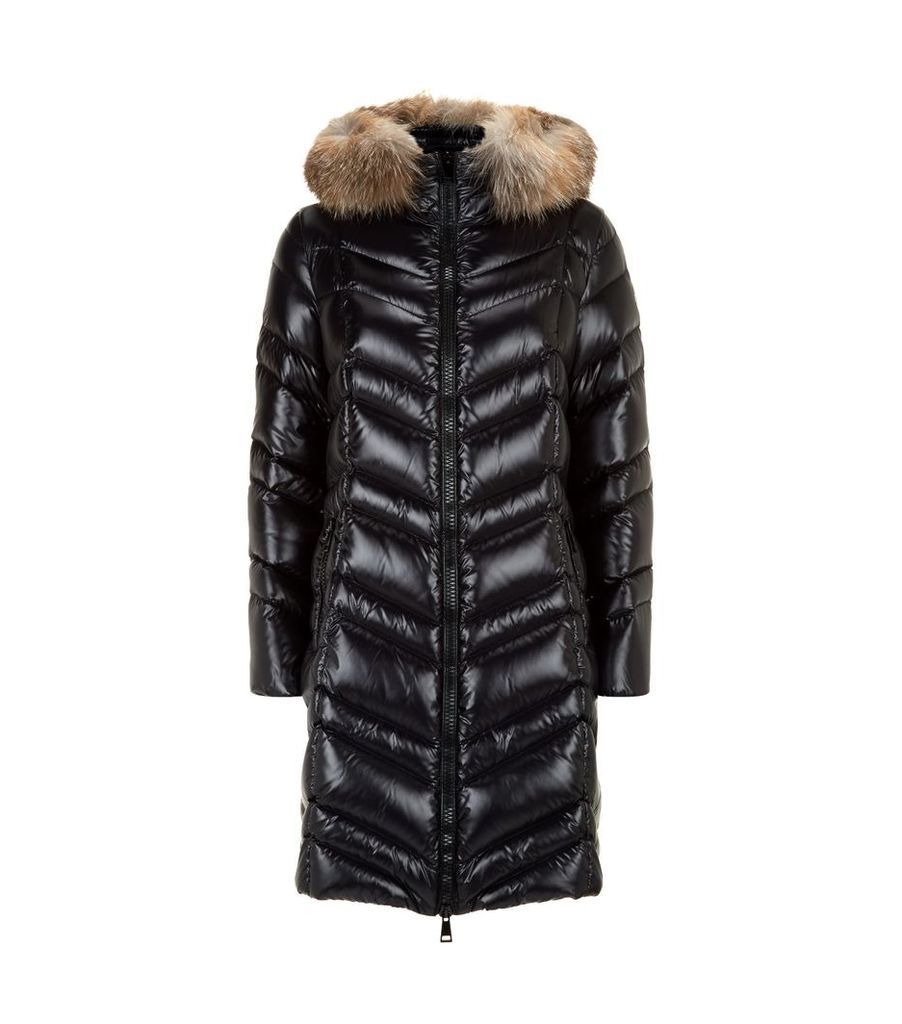 Fulmar Fox Fur Trim Coat