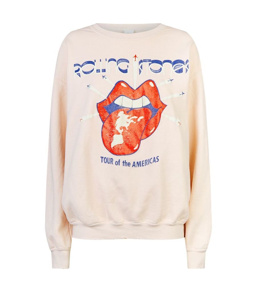 Distressed Rolling Stones Sweatshirt
