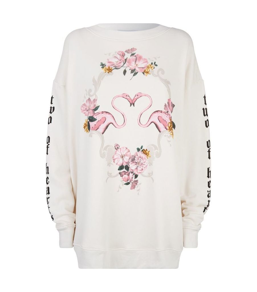 Two Of Hearts Flamingo Sweatshirt