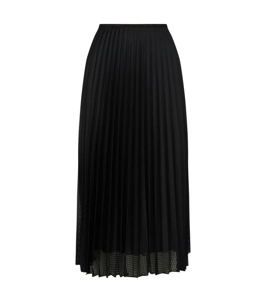 Perforated Pleat Skirt
