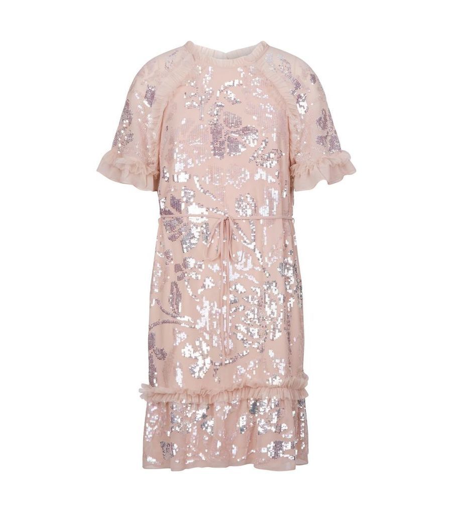 Floral Gloss Sequin Dress
