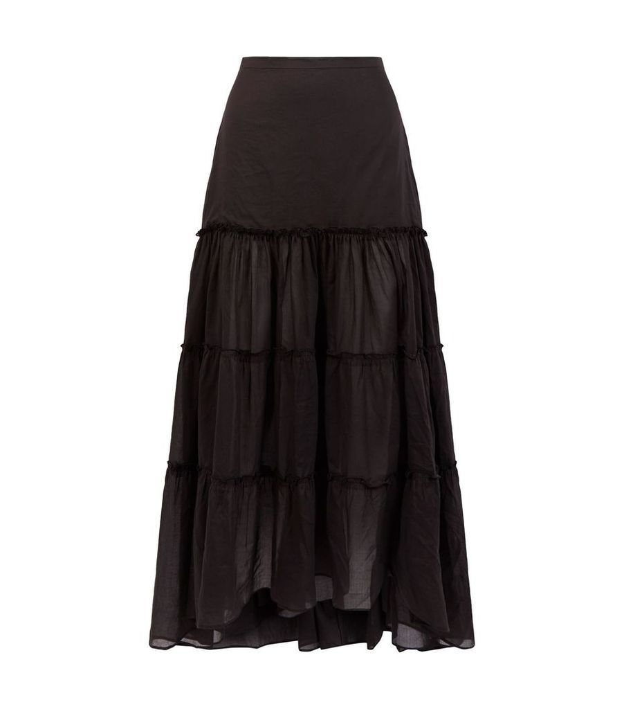 Cotton Tiered Skirt