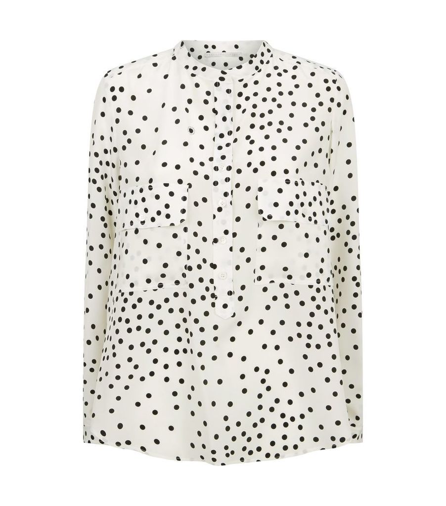 Silk Polka Dot Shirt