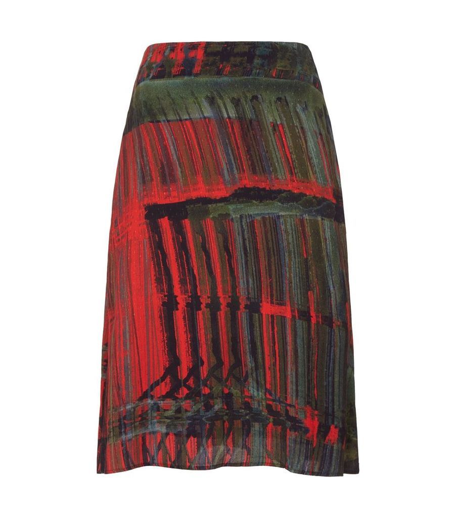 Paint Stroke A-Line Skirt