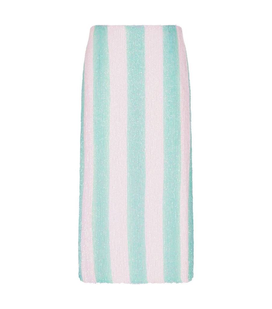 Veronica Sequin Stripe Skirt