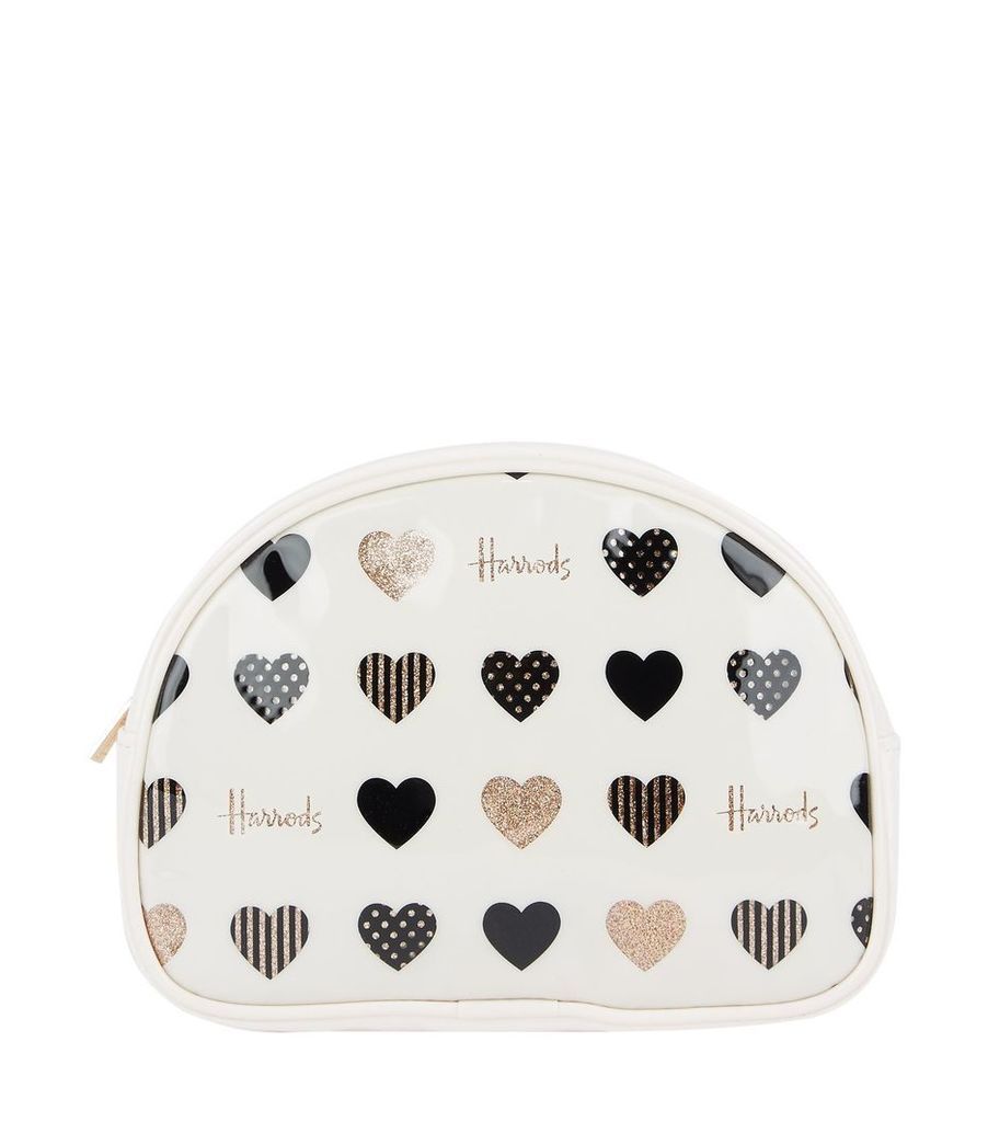 Glitter Hearts Cosmetic Bag