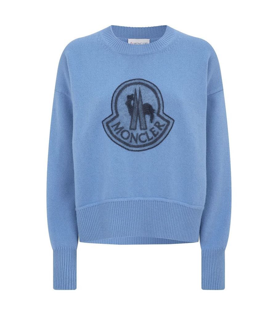 Wool-Cashmere Logo Sweater