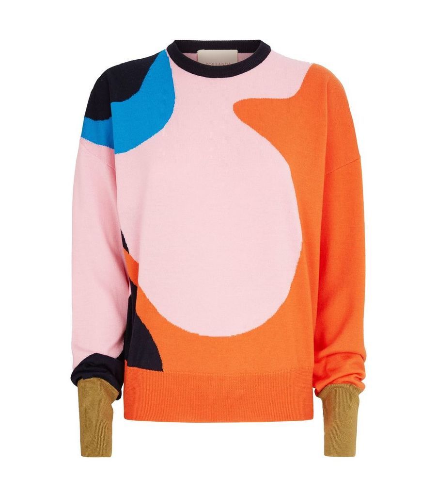 Wool Abstract Azura Sweater