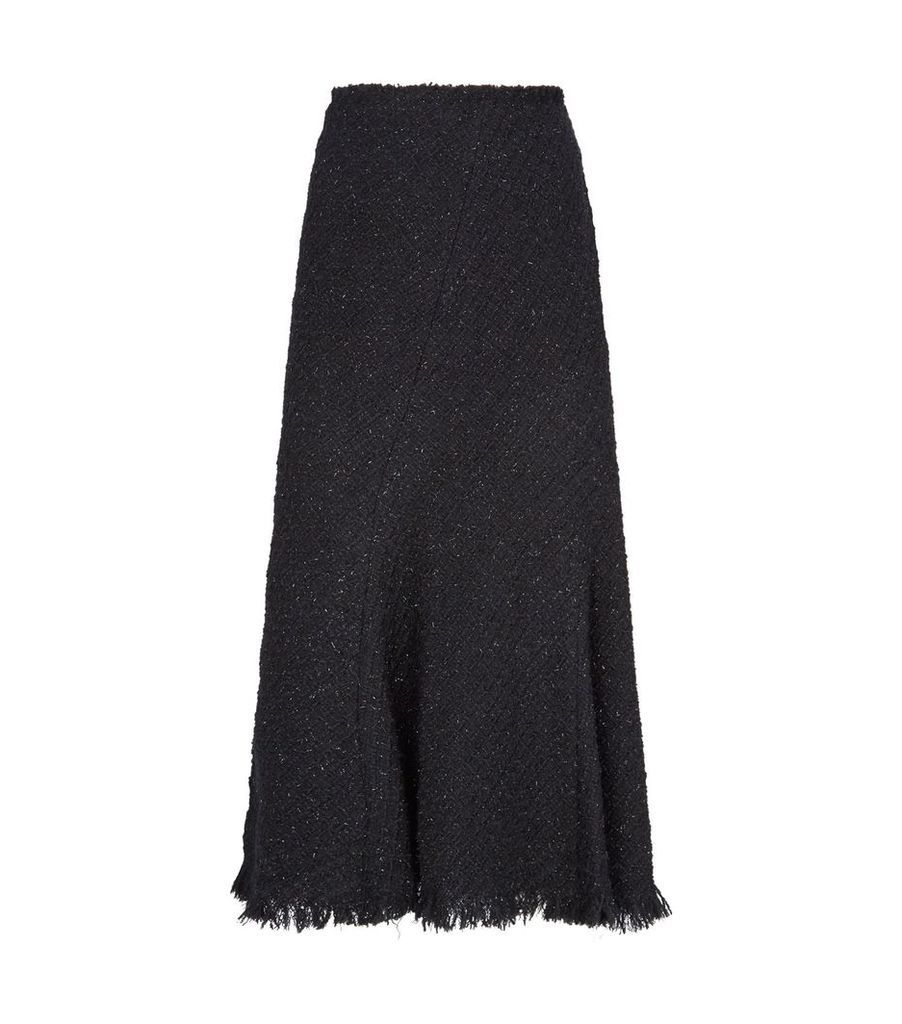 Tweed Midi Skirt