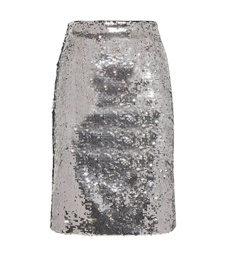 Ramos Fitted Sequin Skirt