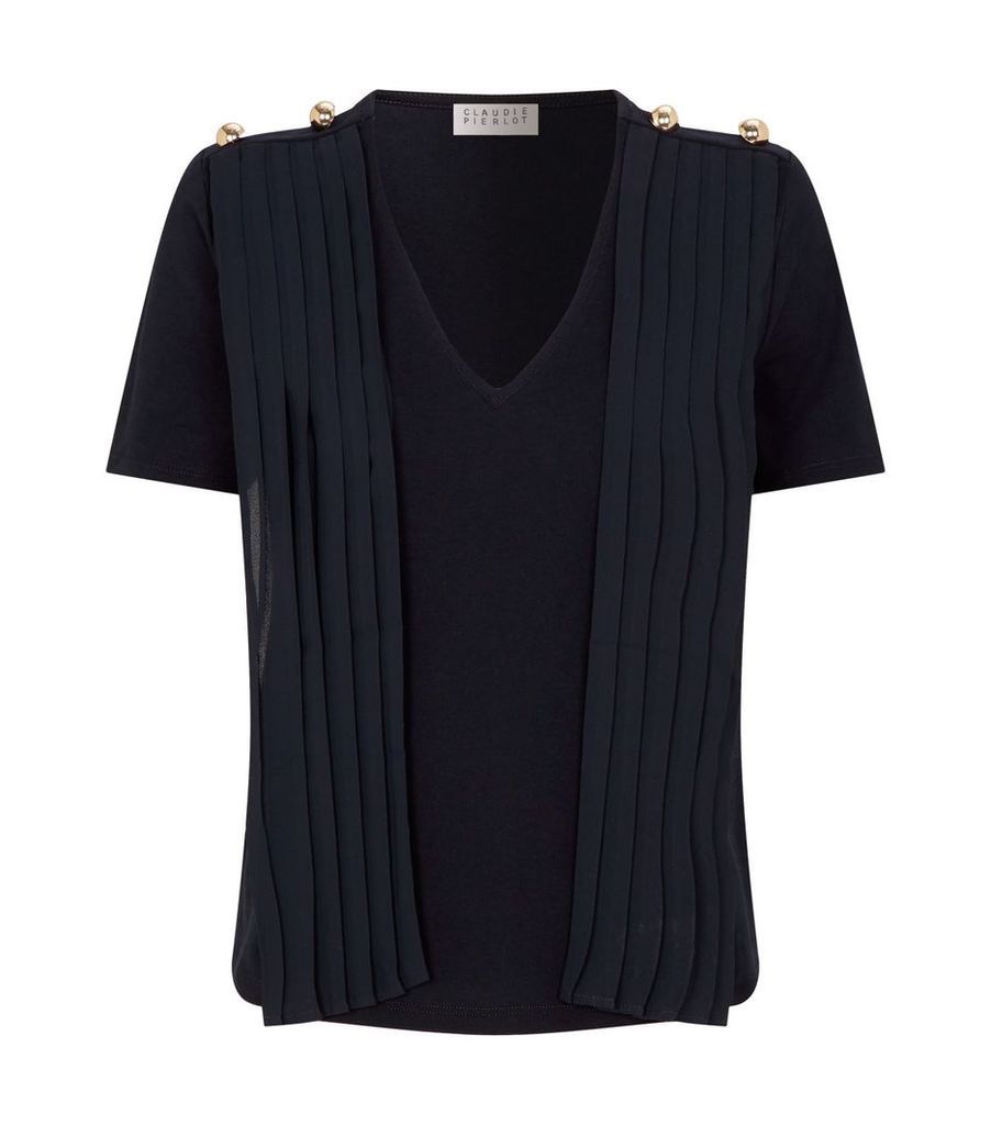 Pleated Tie T-Shirt