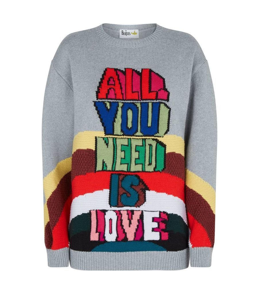 x The Beatles All You Need Is Love Sweater