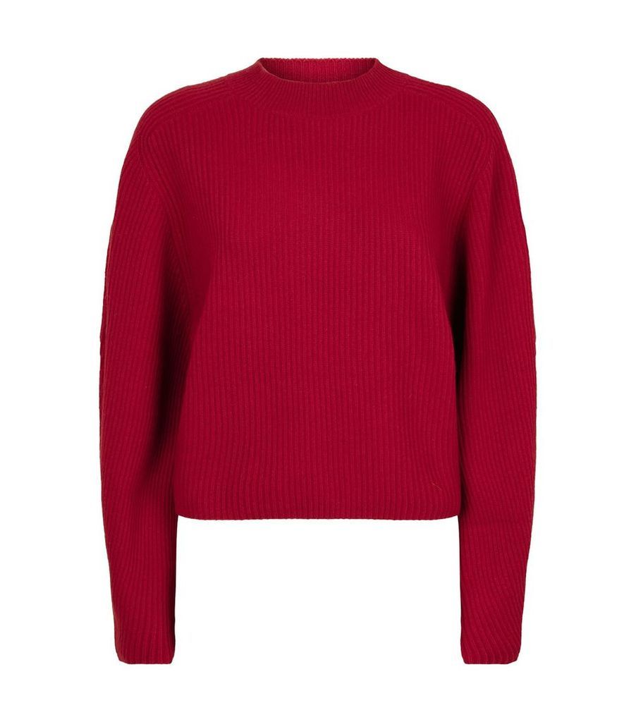 Wool-Cashmere Ribbed Sweater