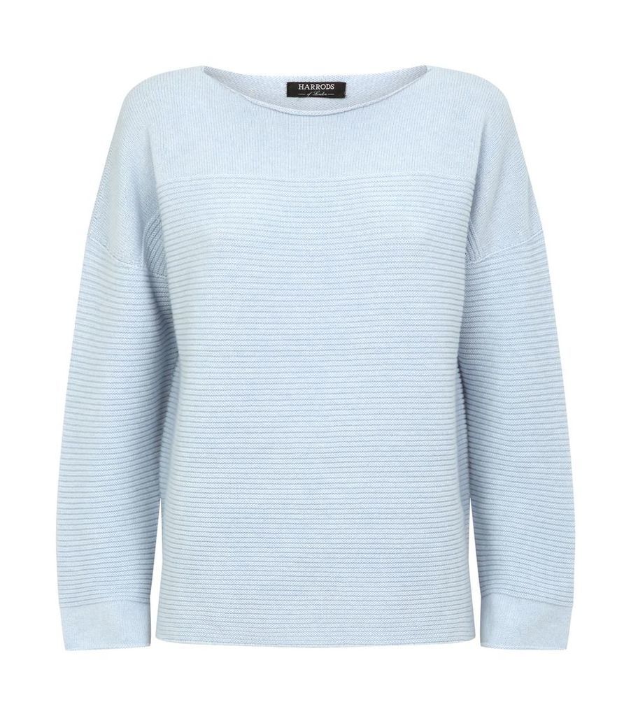 Ribbed Detail Cashmere Sweater