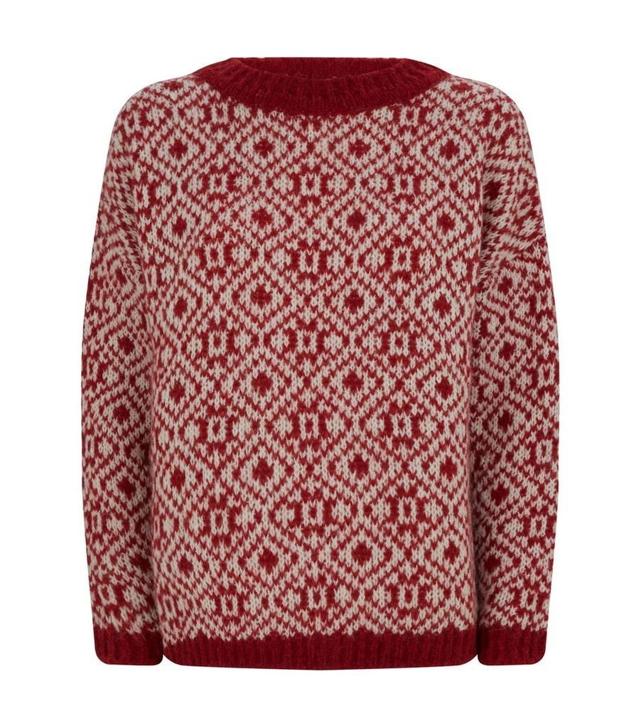 Geometric Intarsia Sweater