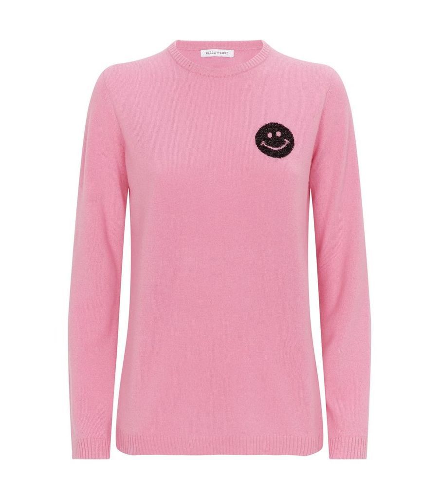 Cashmere Happy Emoji Sweater