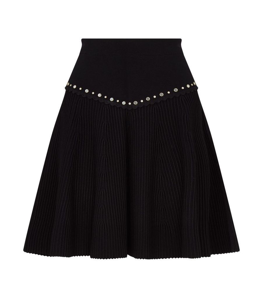 Embellished Knit Skirt