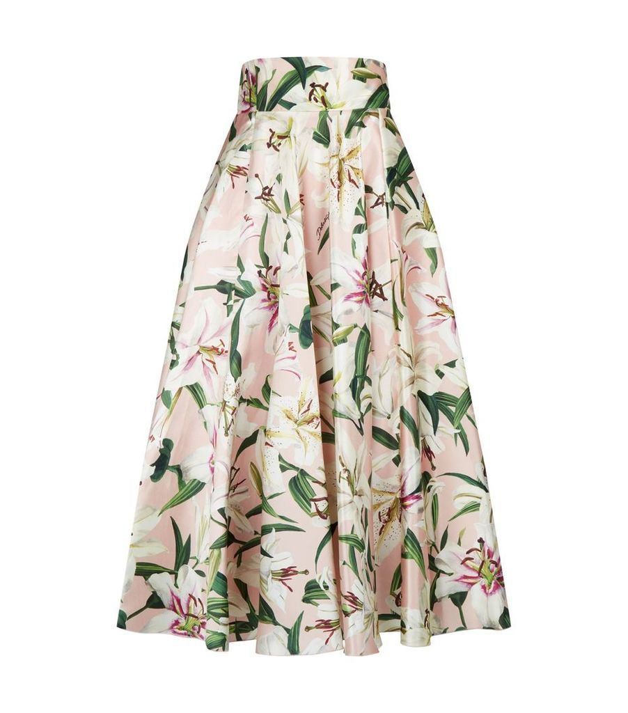 Lily Print Midi Skirt