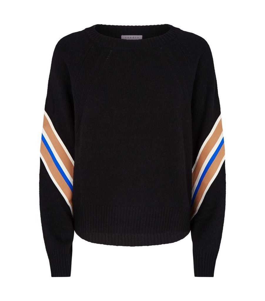 Wool Stripe Detail Sweater