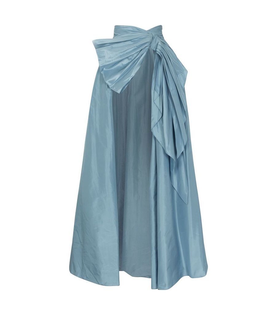 A-Line Silk Overskirt