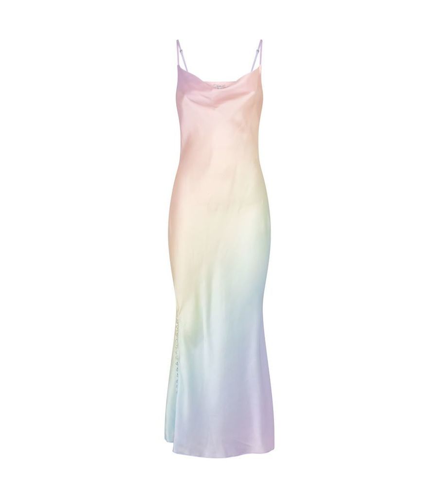 Lia Silk Pastel Midi Dress