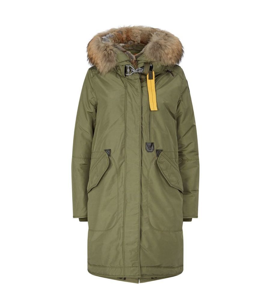 Padded Down Hooded Oxford Parka
