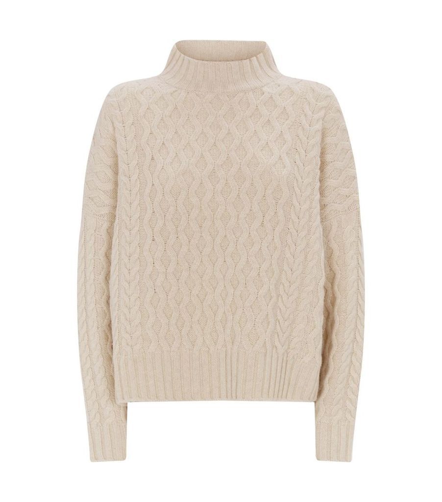 Wool Cable-Knit Origano Sweater