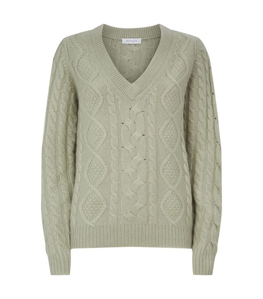 Knitted Cashmere-Silk Sweater