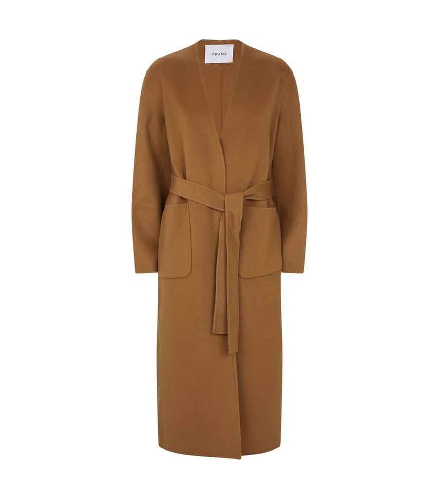 Wool-Cashmere Belted Coat
