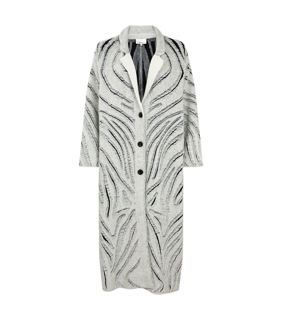 Zebra Fringe Coat