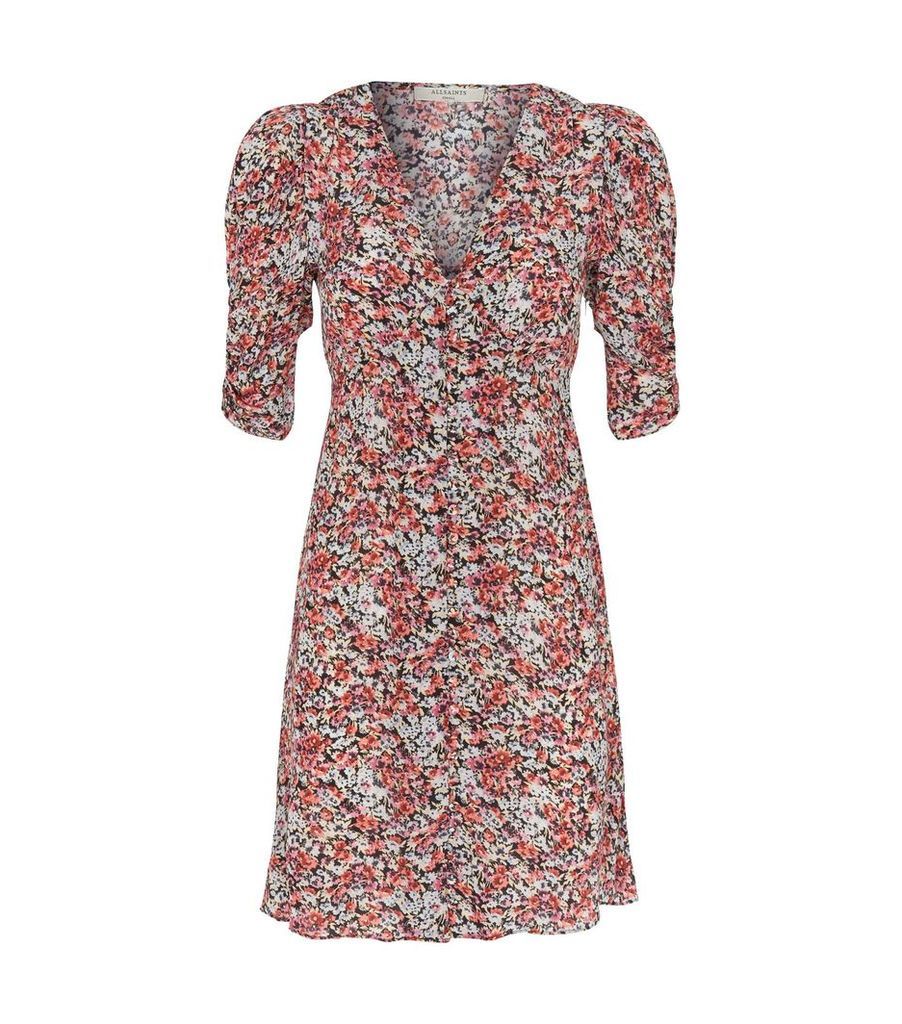 Malie Wilde Ruched Floral Dress