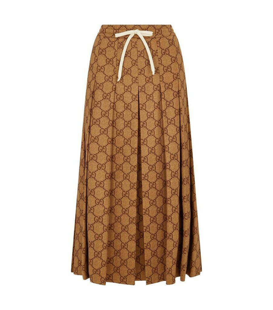 GG Supreme Drawstring Midi Skirt
