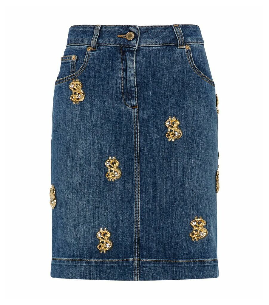 Dollar Jean Skirt