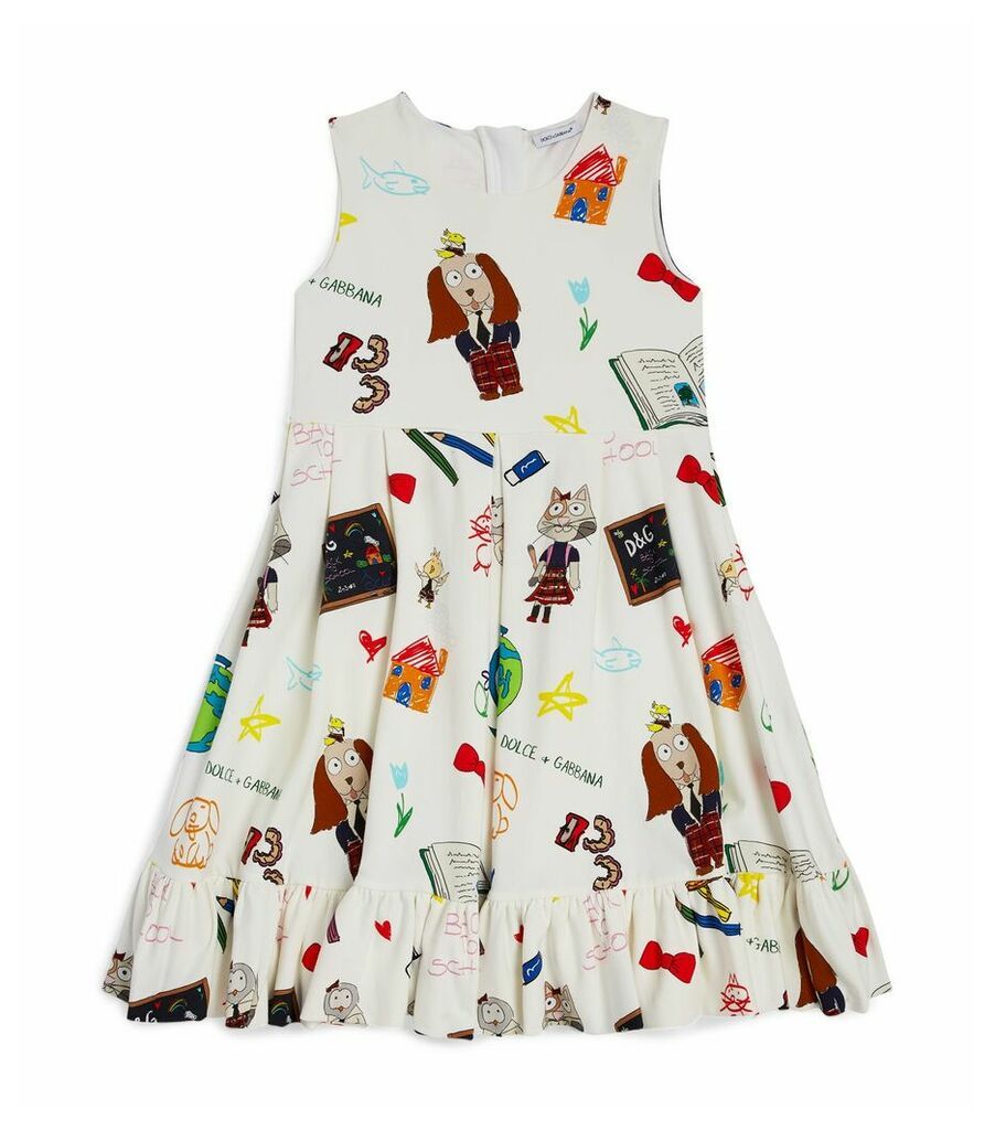 Animal Character Patterned Dress