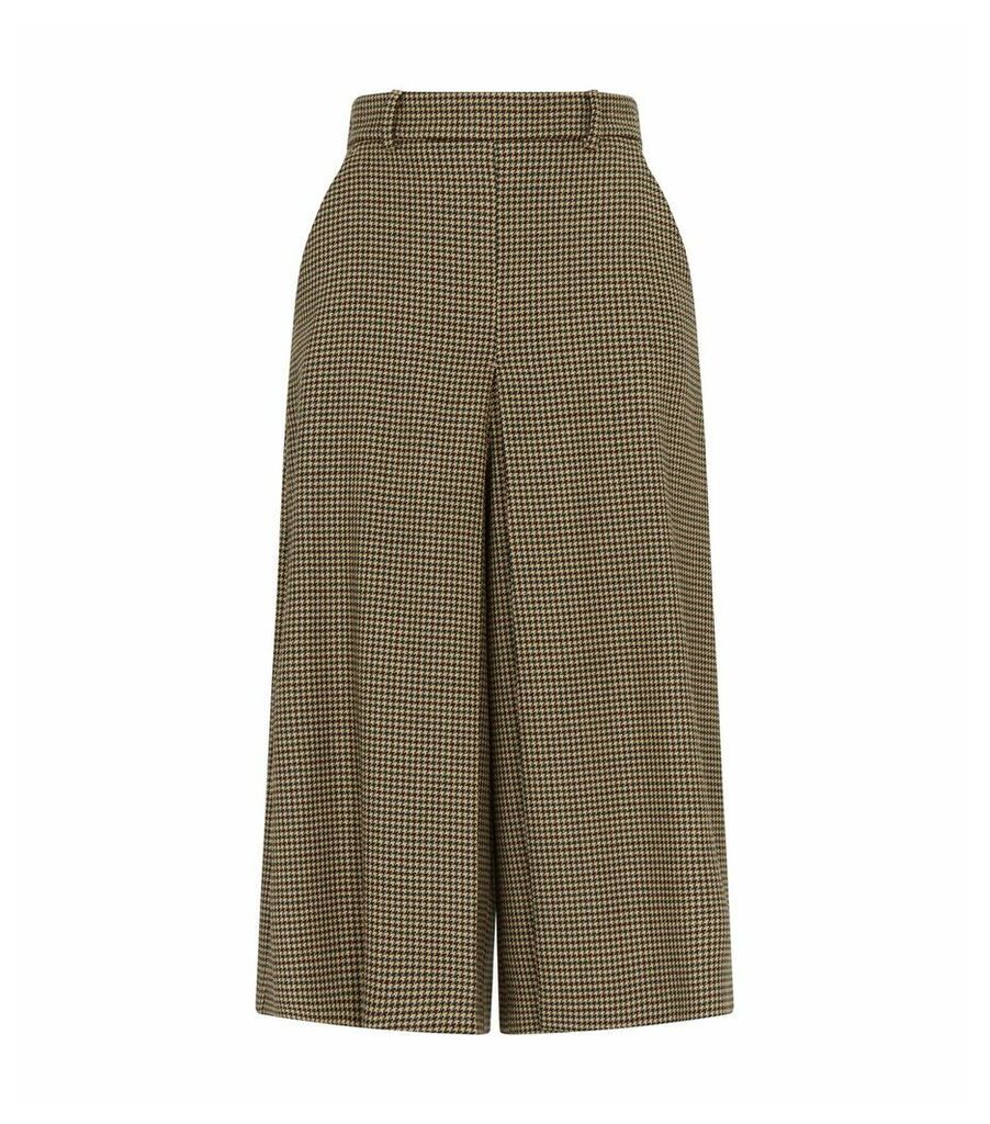 Houndstooth Divided Skirt