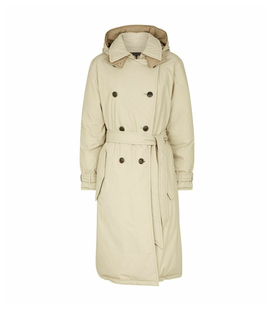 Marcelle Double-Breasted Reversible Parka Coat