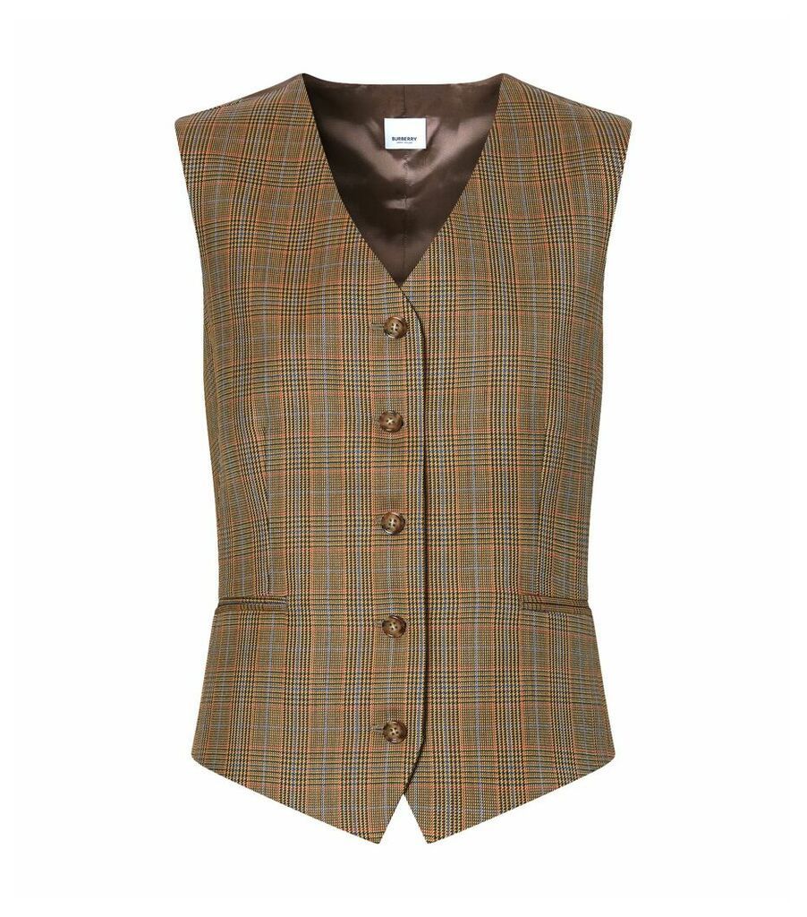 Houndstooth Check Tailored Waistcoat