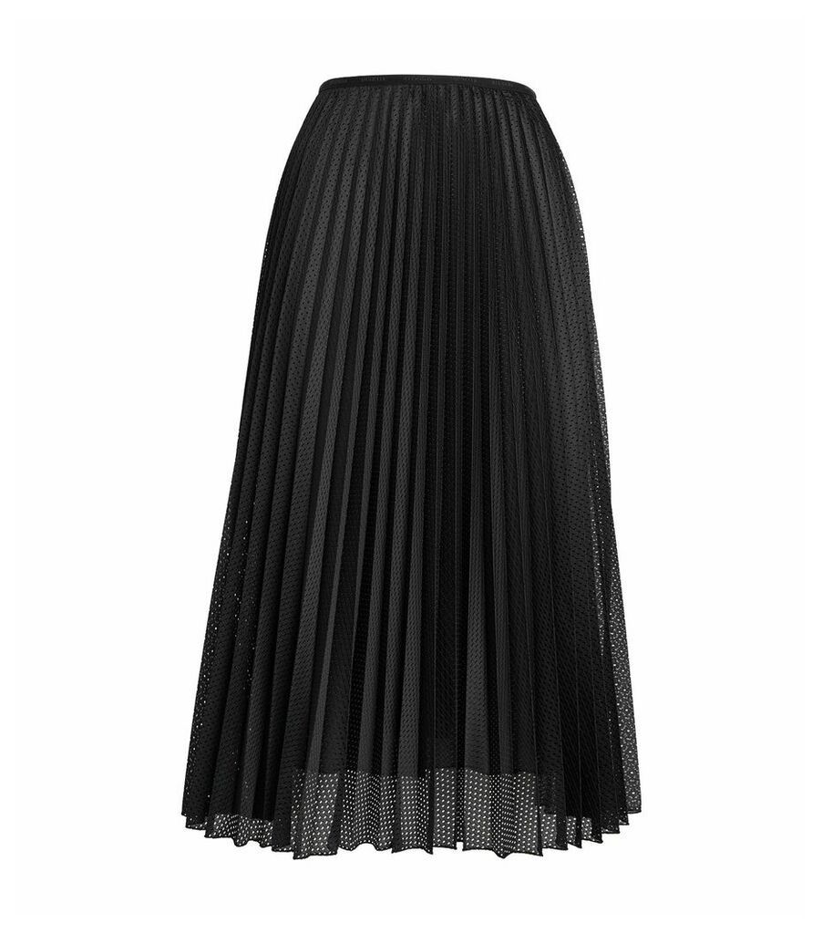 Pleated Mesh Skirt