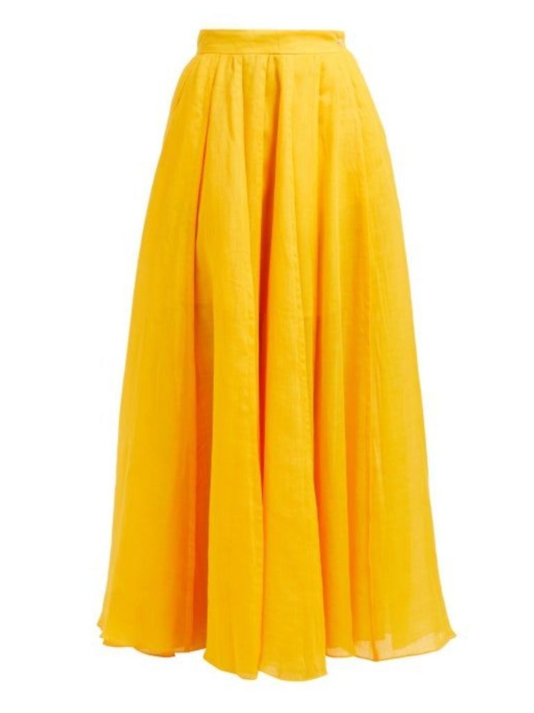 Three Graces London - Arlene Ramie Skirt - Womens - Yellow