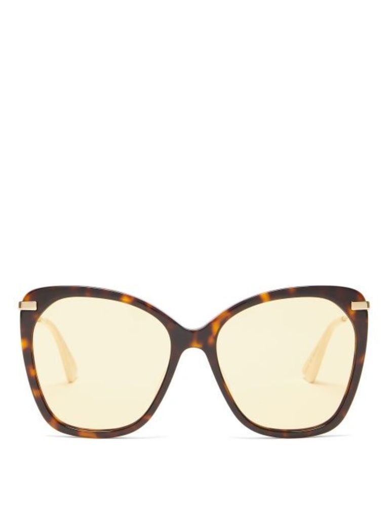Gucci - Cat-eye Tortoiseshell-acetate Sunglasses - Womens - Tortoiseshell