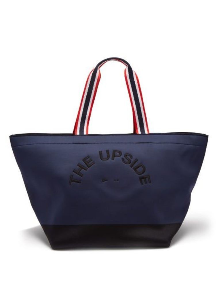 The Upside - Logo Embroidered Neoprene Tote - Womens - Navy