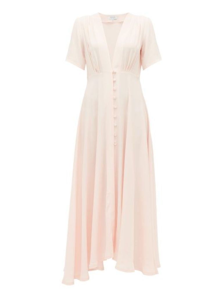 Gioia Bini - Carolina Short Sleeved Cady Dress - Womens - Light Pink