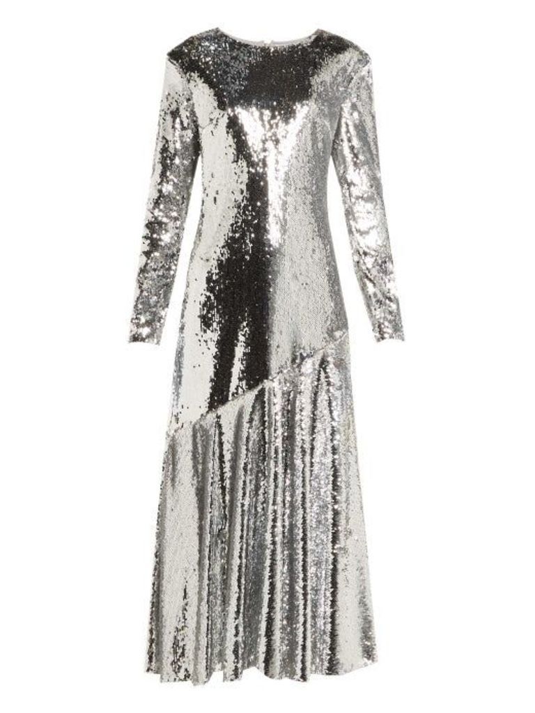 Racil - Gilda Sequin-embellished Dress - Womens - Silver