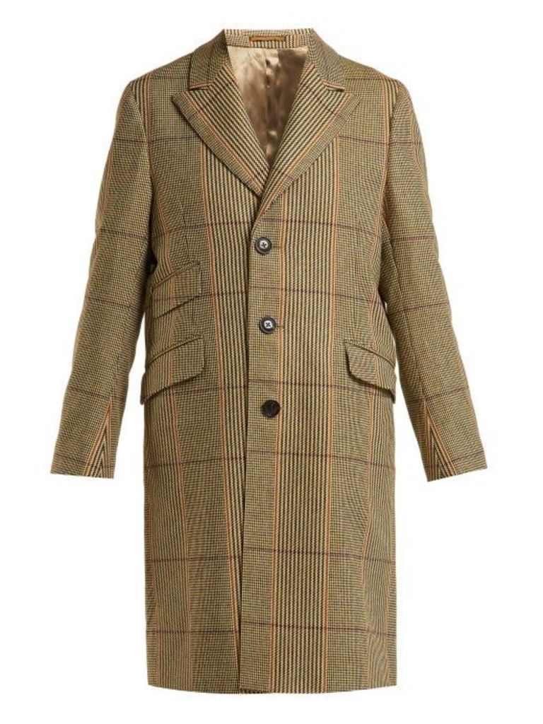 Holiday Boileau - Checked Wool Coat - Womens - Brown
