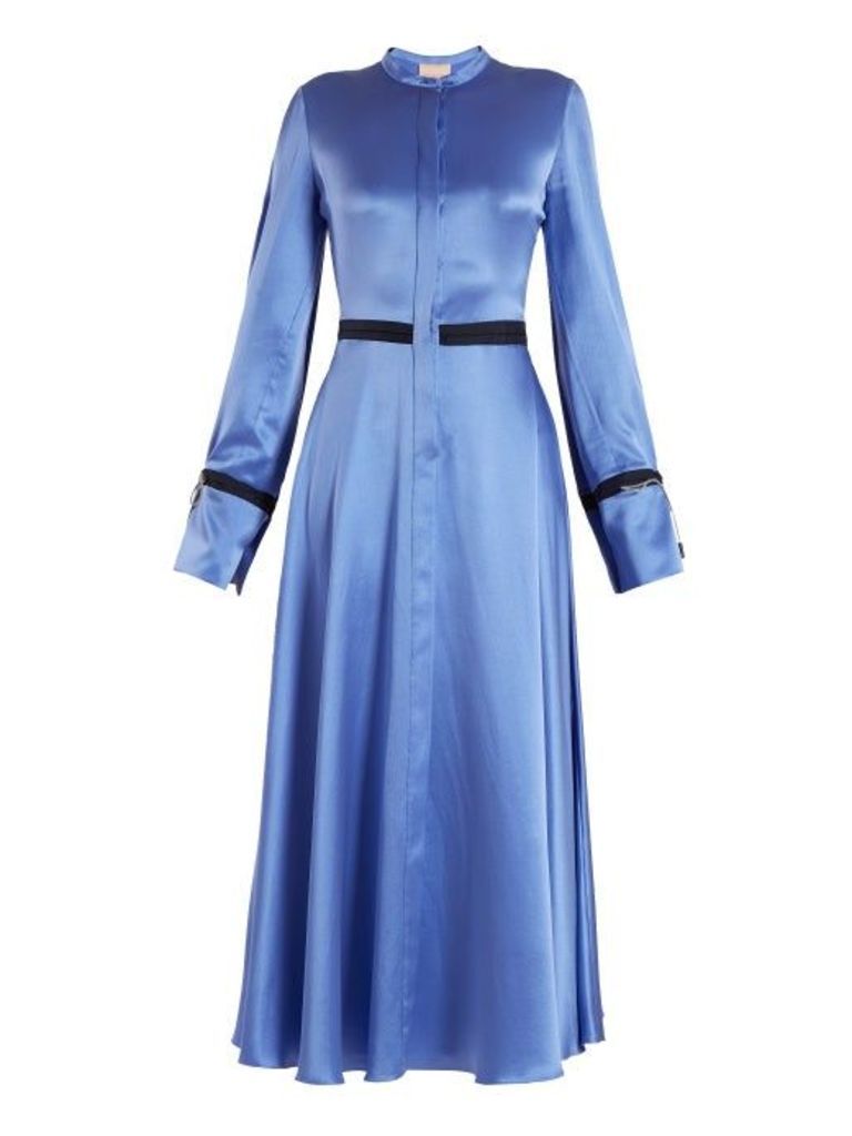 Roksanda - Zaelie Silk-charmeuse Dress - Womens - Blue