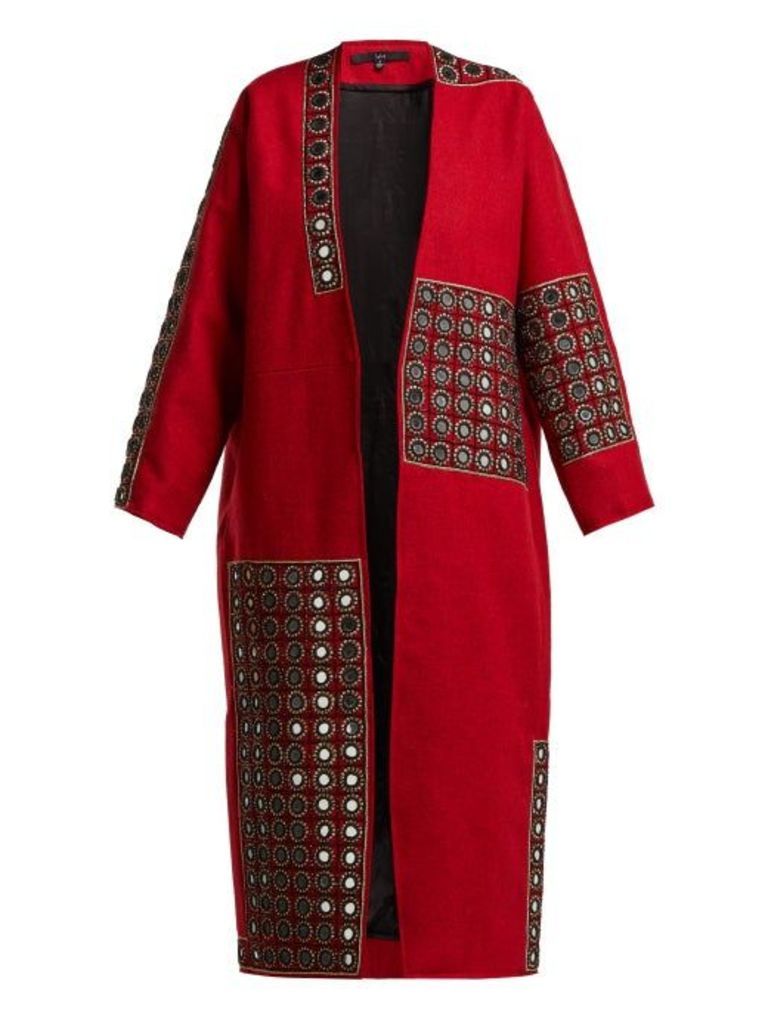 Behno - Behno X Fafine Niutao I Aotearoa Wool Coat - Womens - Red